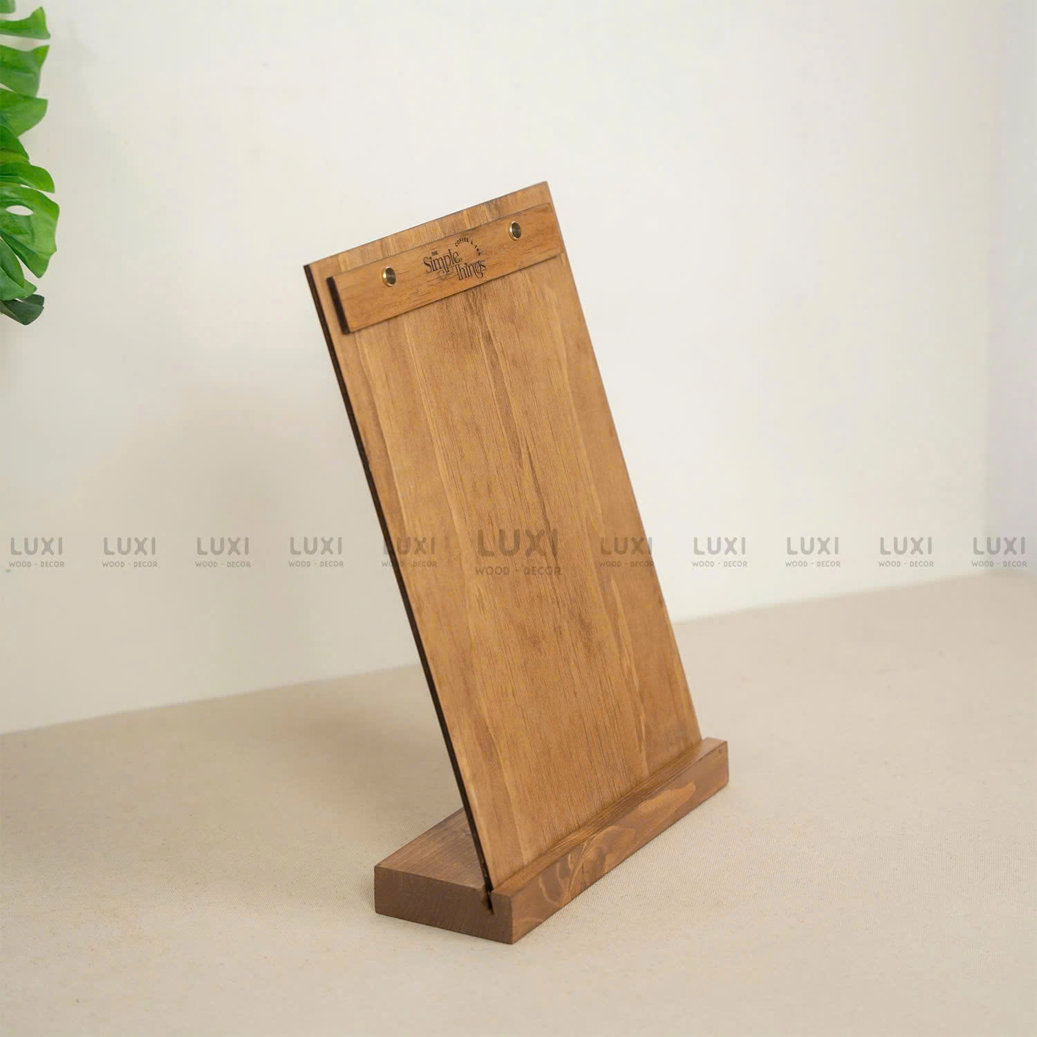 Menu Gỗ Kèm Đế Nhiều Kích Thước, Free Khắc Logo - Luxi Decor