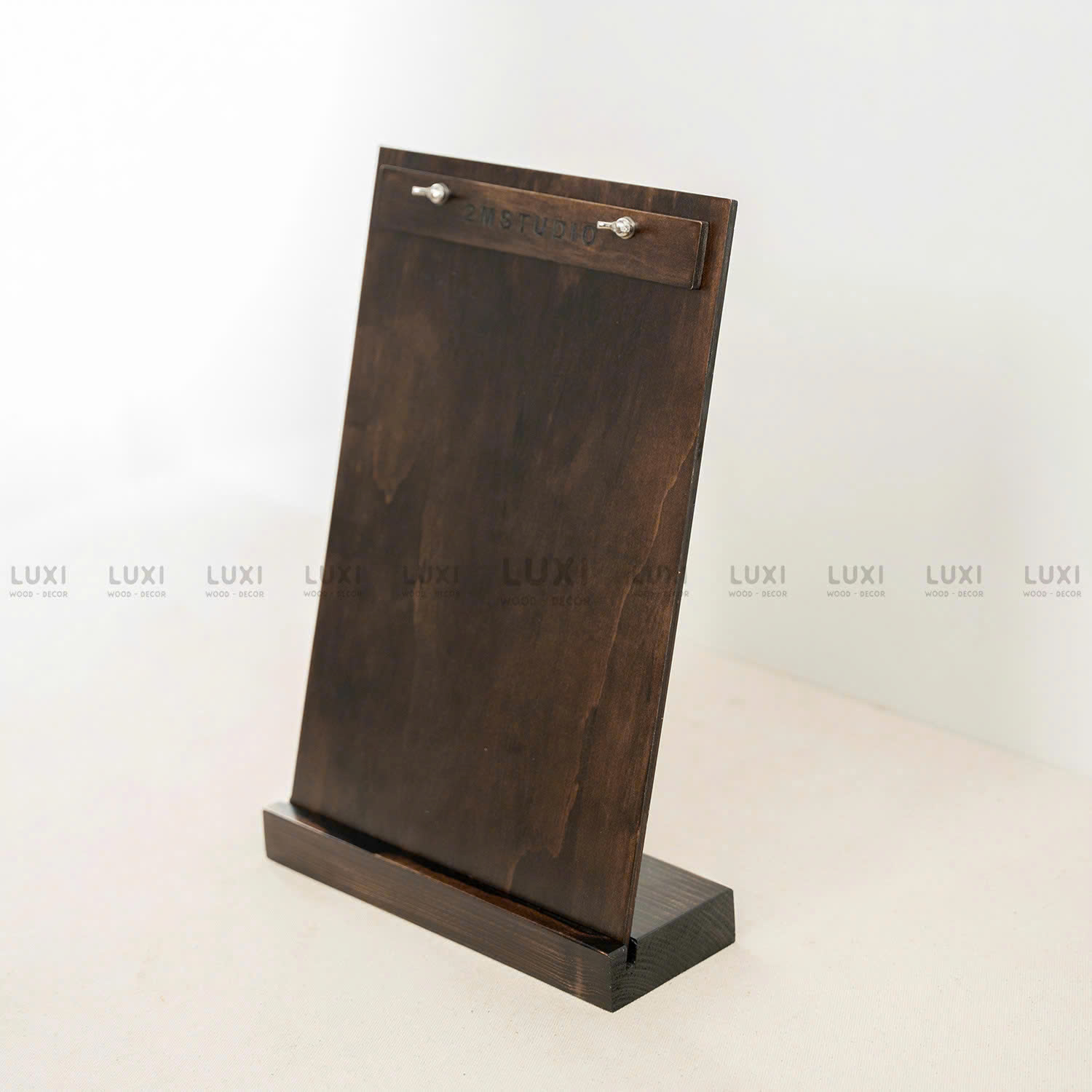 Menu Gỗ Kèm Đế Nhiều Kích Thước, Free Khắc Logo - Luxi Decor