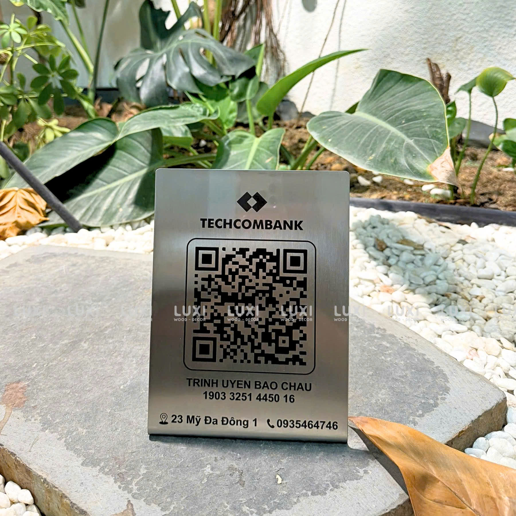 Bảng INOX In Mã QR