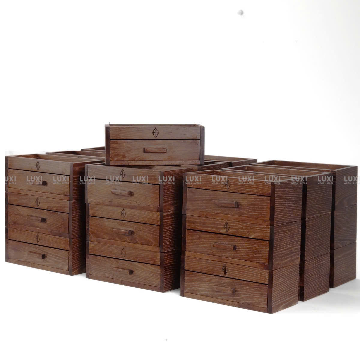 HỘP ĐŨA ĐA NĂNG 2 NGĂN KÉO - LUXI DECOR