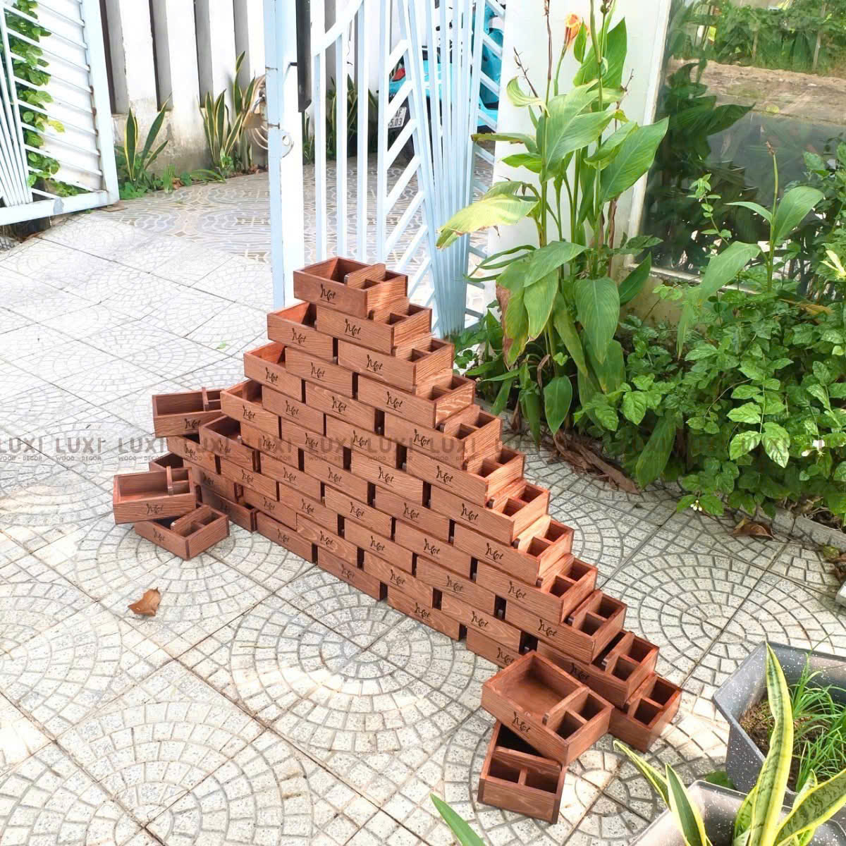 HỘP GỖ ĐỰNG GIA VỊ GIẤY ĂN ĐỘC ĐÁO GIÁ RẺ XƯỞNG SẢN XUẤT TRỰC TIẾP - LUXI DECOR