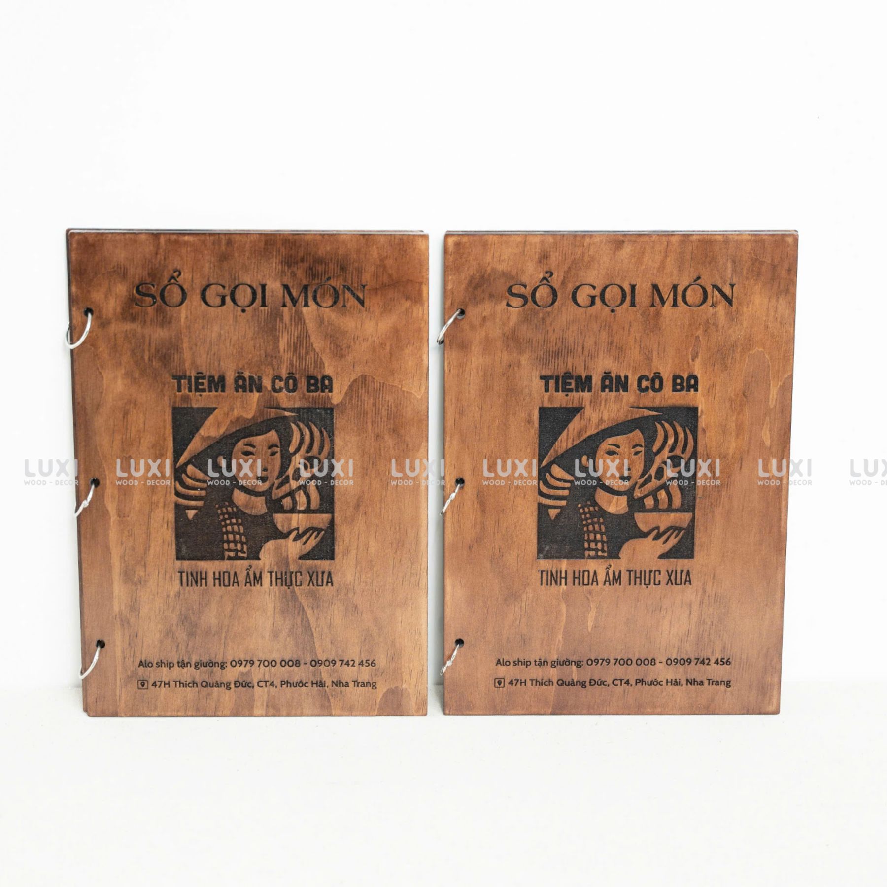 COMBO 3 QUYỂN MENU KHOEN TRÒN, MENU NHÀ HÀNG, CAFE - LUXI DECOR