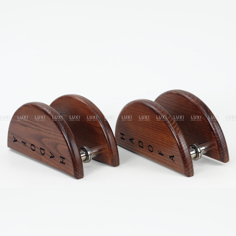 TAY NẮM CỬA HÌNH BÁN NGUYỆT GỖ SỒI TỰ NHIÊN GIÁ RẺ TẠI XƯỞNG - LUXI DECOR