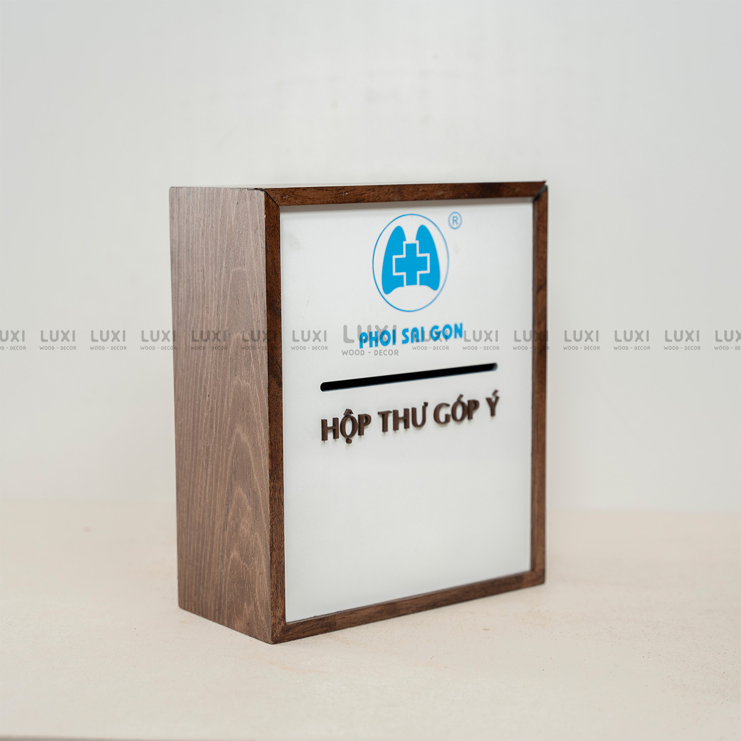 Hộp Thư Góp Ý Nắp Trượt - In Logo Theo Yêu Cầu - Luxi Decor