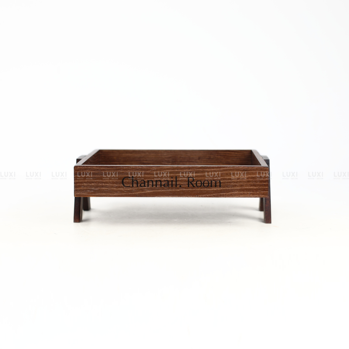 KHAY GỖ 1 TẦNG ĐỰNG TRÁI CÂY HOA QUẢ - LUXI DECOR 