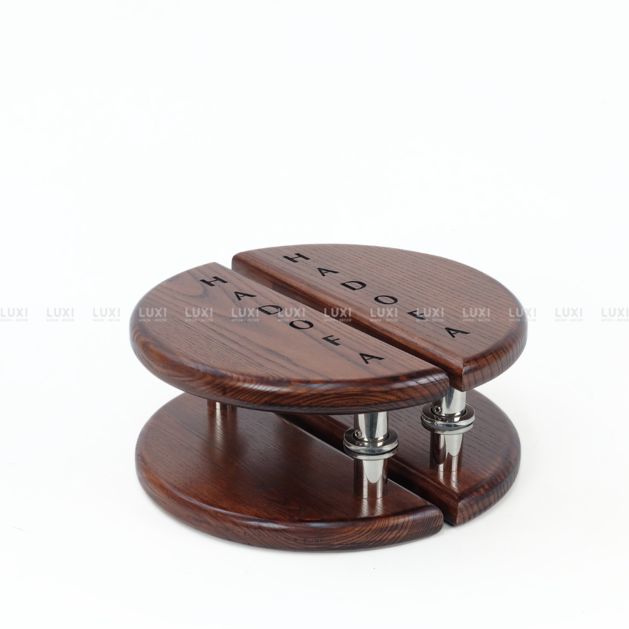 TAY NẮM CỬA HÌNH BÁN NGUYỆT GỖ SỒI TỰ NHIÊN GIÁ RẺ TẠI XƯỞNG - LUXI DECOR