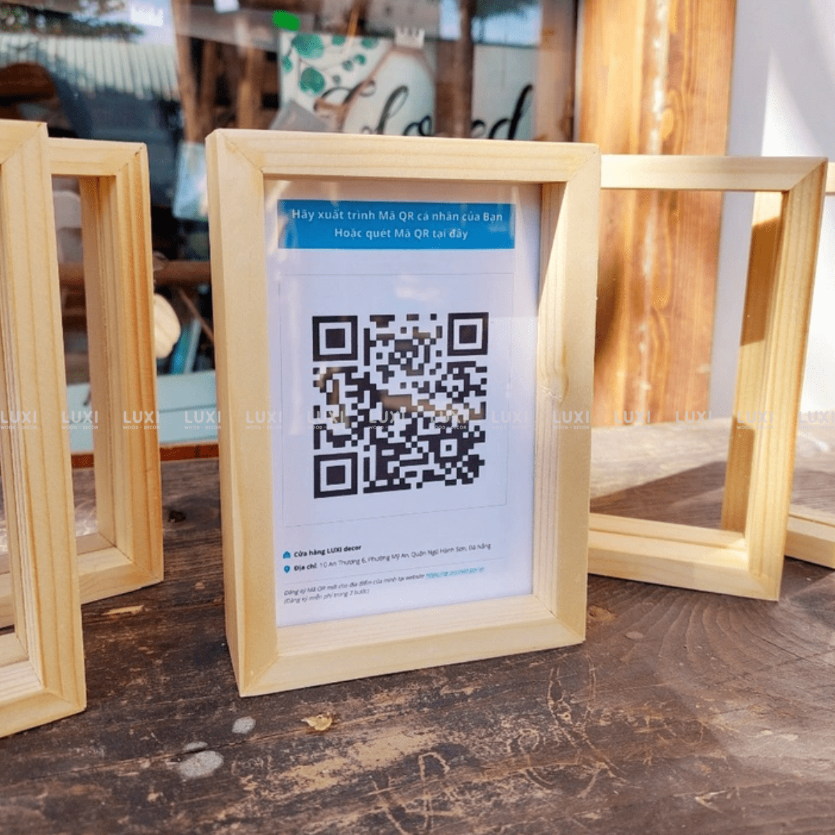 Khung Tranh Để Bàn Chữ Nhật - Kèm Mica - Luxi Decor
