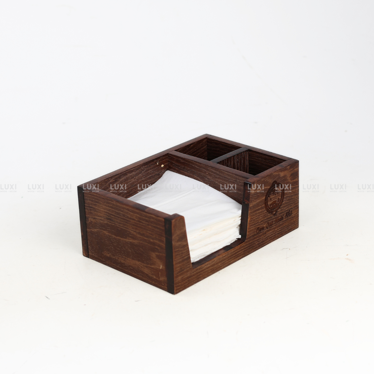 HỘP GỖ ĐỰNG GIẤY ĐA NĂNG - LUXI DECOR