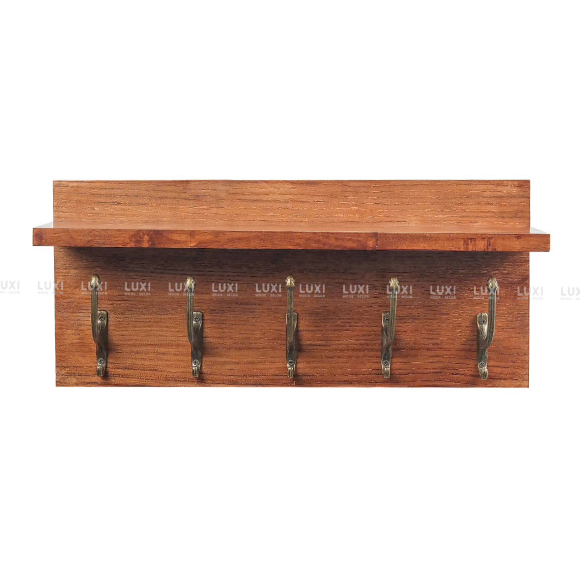 KỆ GỖ TREO TƯỜNG ĐỘC ĐÁO MÓC CỔ ĐIỂN VINTAGE - LUXI DECOR