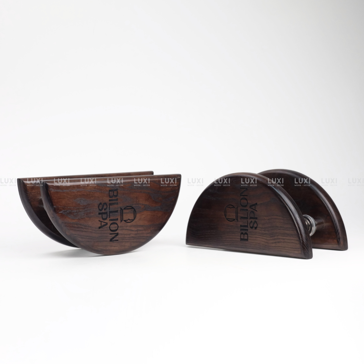 TAY NẮM CỬA HÌNH BÁN NGUYỆT GỖ SỒI TỰ NHIÊN GIÁ RẺ TẠI XƯỞNG - LUXI DECOR