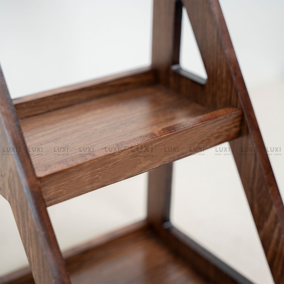 KỆ ĐỂ BÁNH, KẸO, TRÁI CÂY HAI TẦNG MINI BẰNG GỖ ĐƠN GIẢN SANG TRỌNG - LUXI DECOR