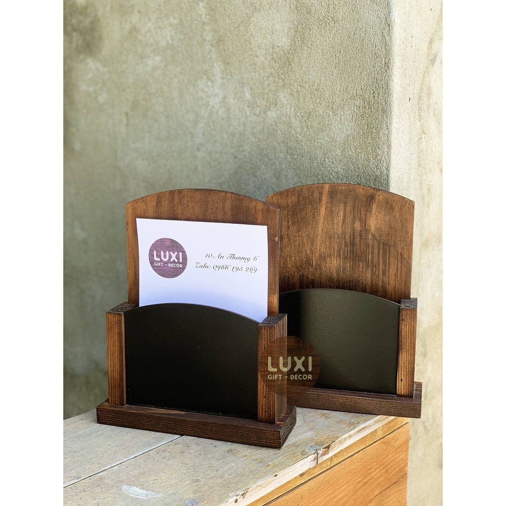 KỆ MENU GỖ ĐỂ BÀN/KỆ TRƯNG BÀY ĐỘC ĐÁO - LUXI DECOR