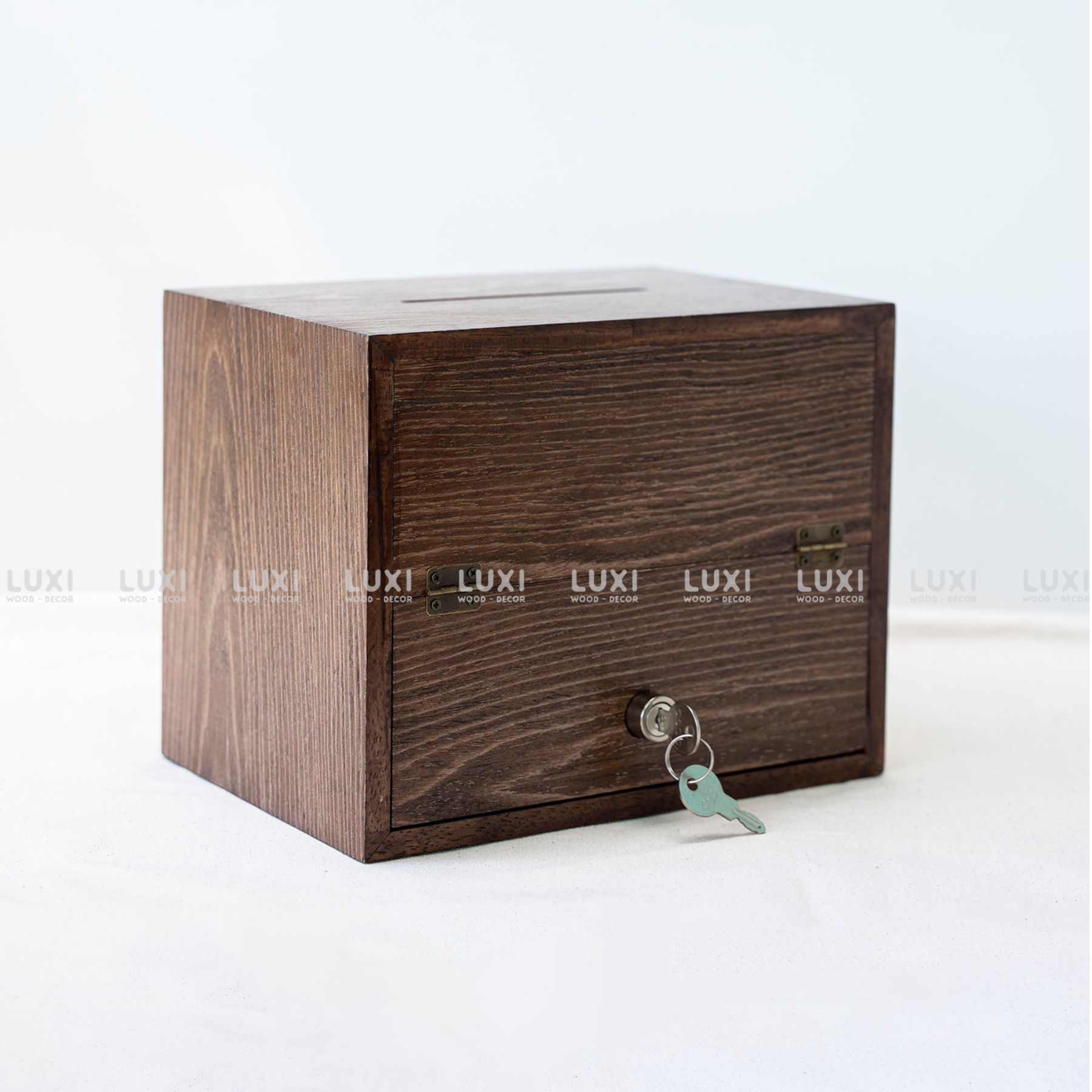 [FREE KHẮC LOGO] HỘP TIP BOX MẶT VÁN MÀU SẮC THEO YÊU CẦU, SIÊU ĐẸP, SIÊU BỀN - LUXI DECOR