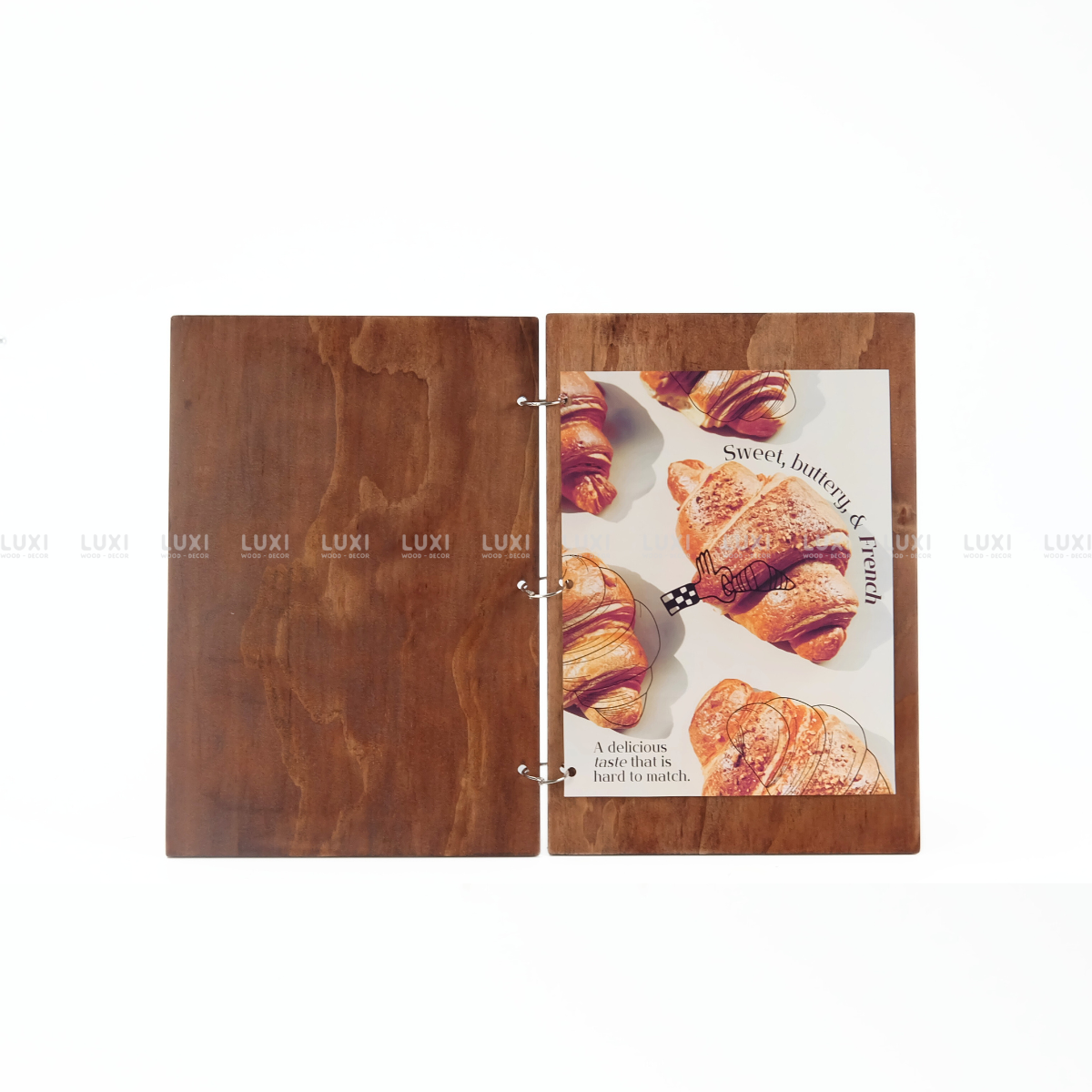 COMBO 3 QUYỂN MENU KHOEN TRÒN, MENU NHÀ HÀNG, CAFE SIZE A4- LUXI DECOR