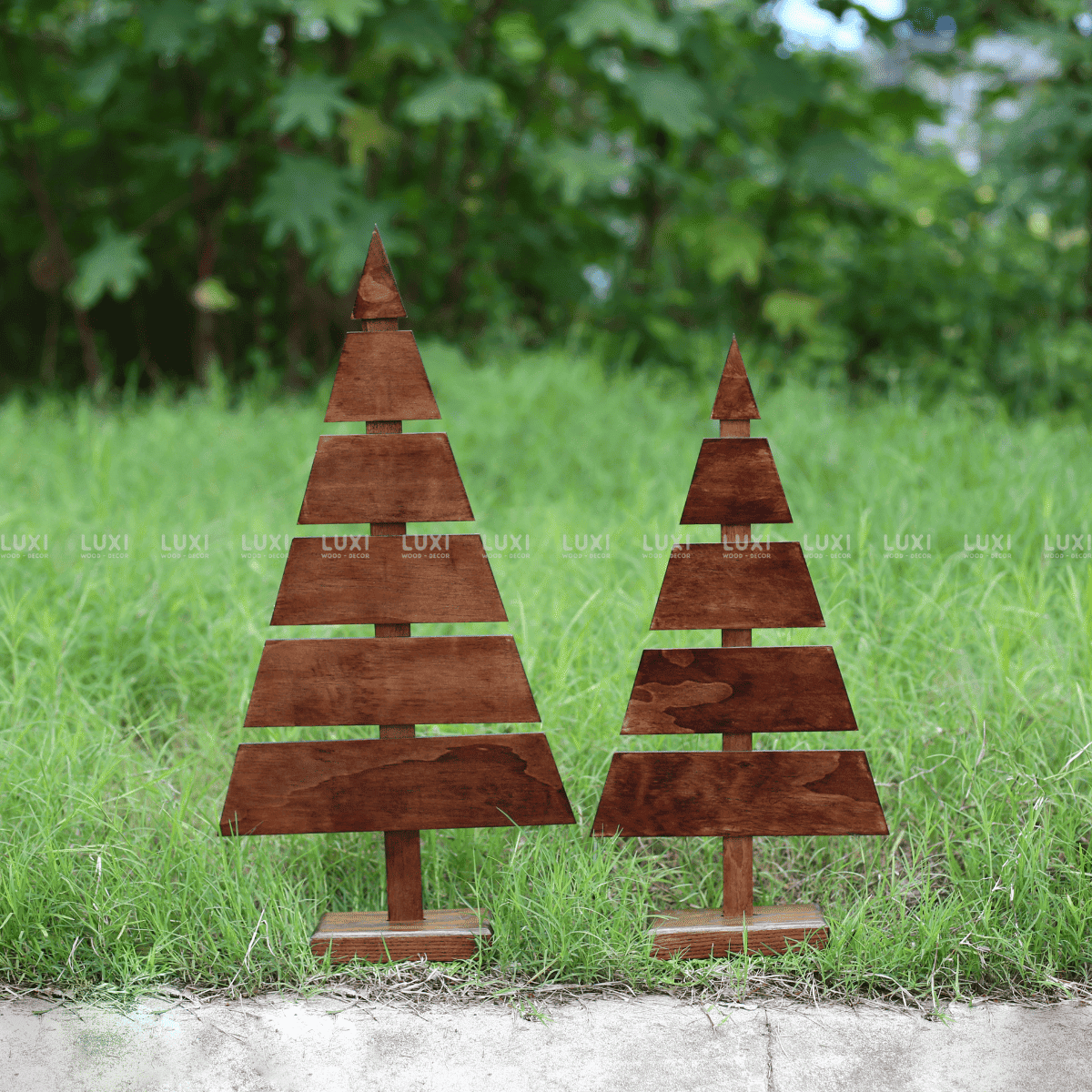 CÂY THÔNG GỖ NOEL, GIÁNG SINH ĐỘC ĐÁO CHRISMAS TREE DIY - LUXI DECOR