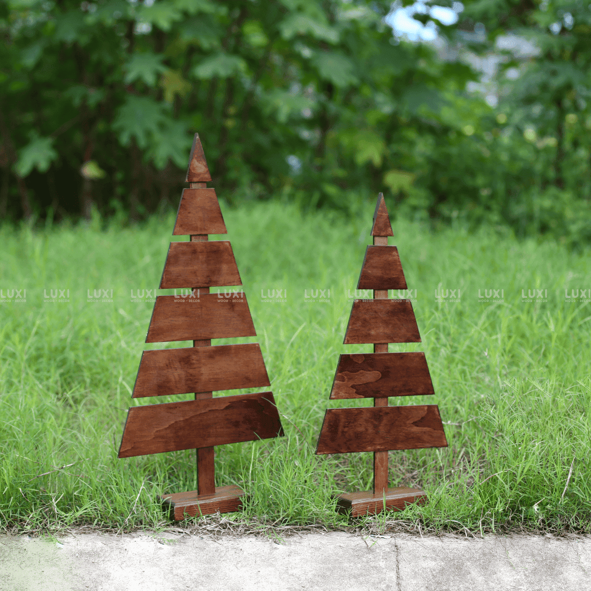 CÂY THÔNG GỖ NOEL, GIÁNG SINH ĐỘC ĐÁO CHRISMAS TREE DIY - LUXI DECOR