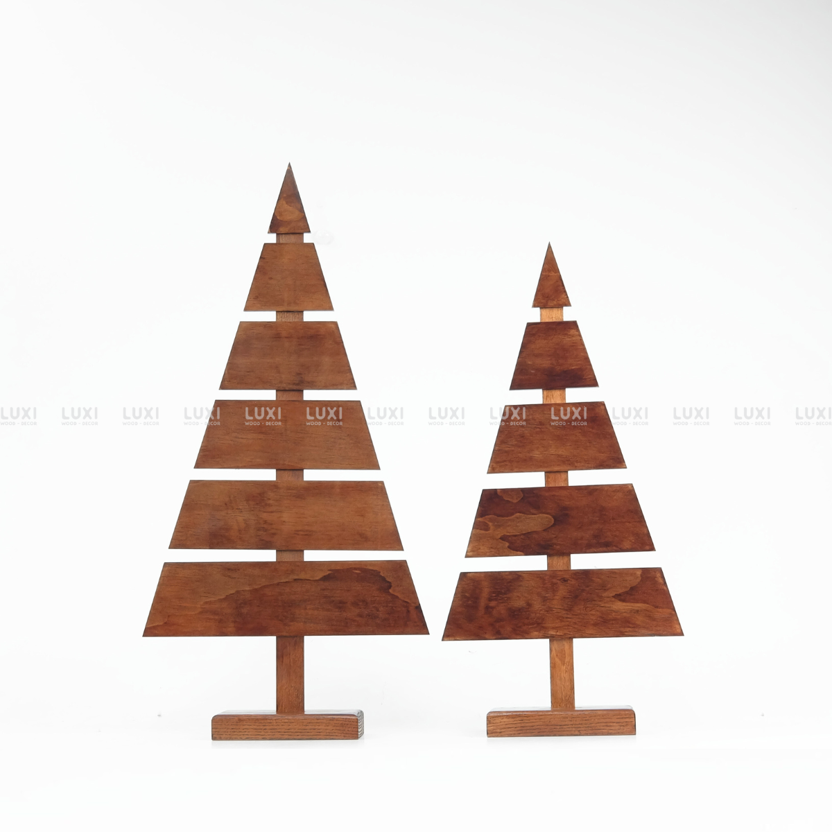 CÂY THÔNG GỖ NOEL, GIÁNG SINH ĐỘC ĐÁO CHRISMAS TREE DIY - LUXI DECOR