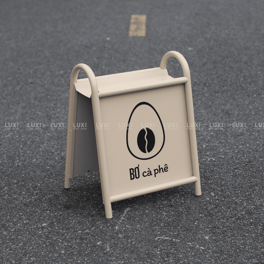 STANDEE SẮT KỆ HOA (KT: 60x45cm) - LUXI DECOR