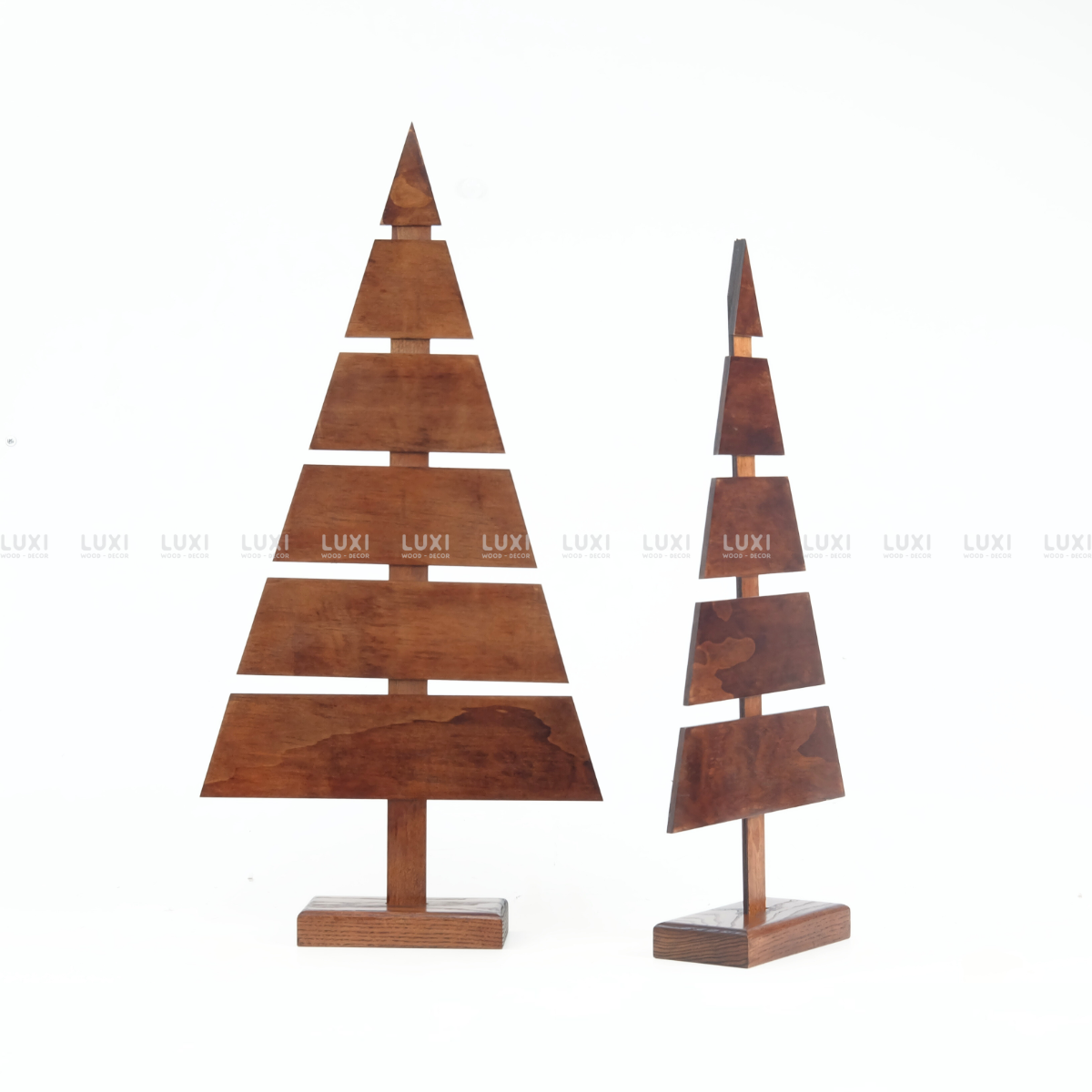 CÂY THÔNG GỖ NOEL, GIÁNG SINH ĐỘC ĐÁO CHRISMAS TREE DIY - LUXI DECOR