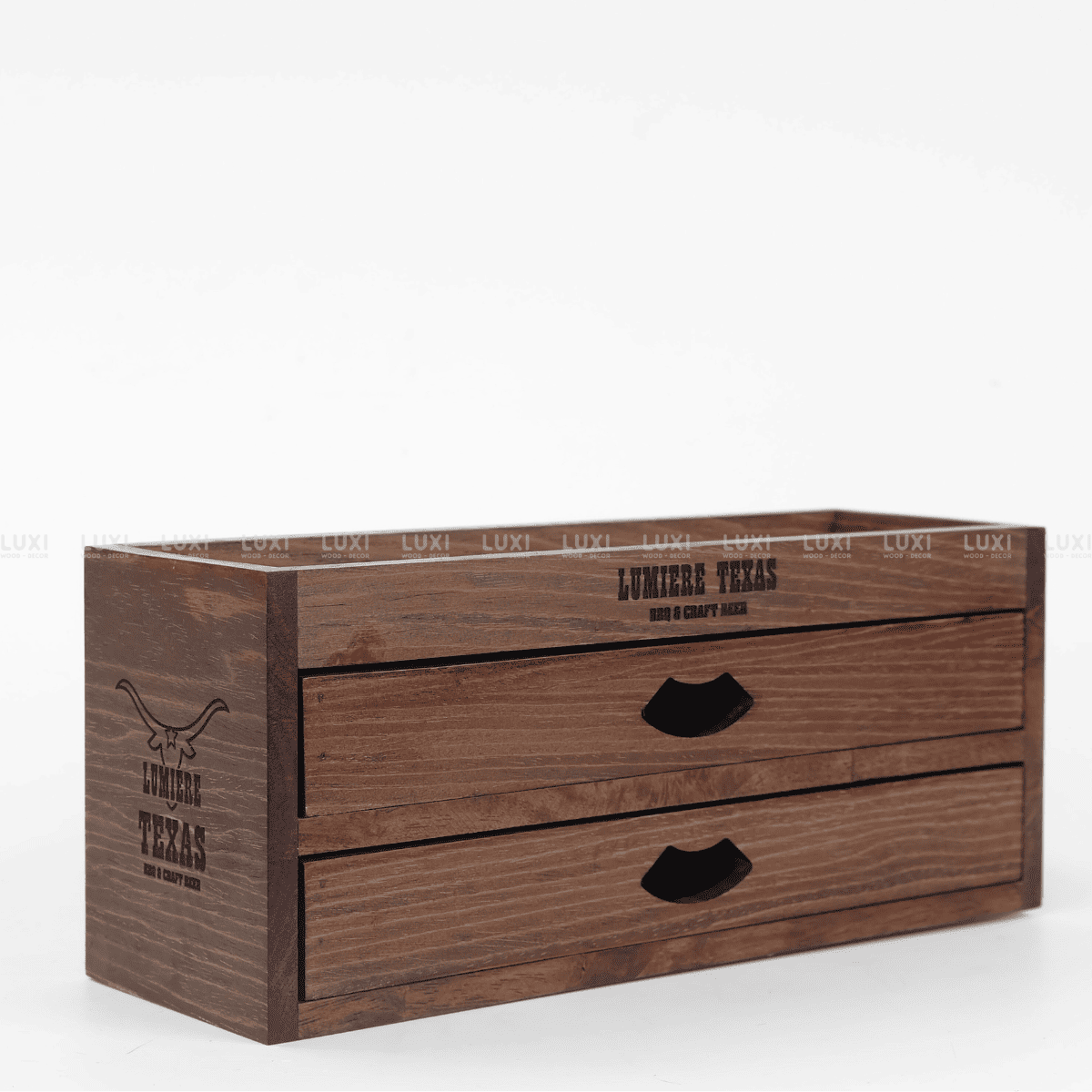 COMBO 3 HỘP GỖ ĐA NĂNG 3 TẦNG - LUXI DECOR