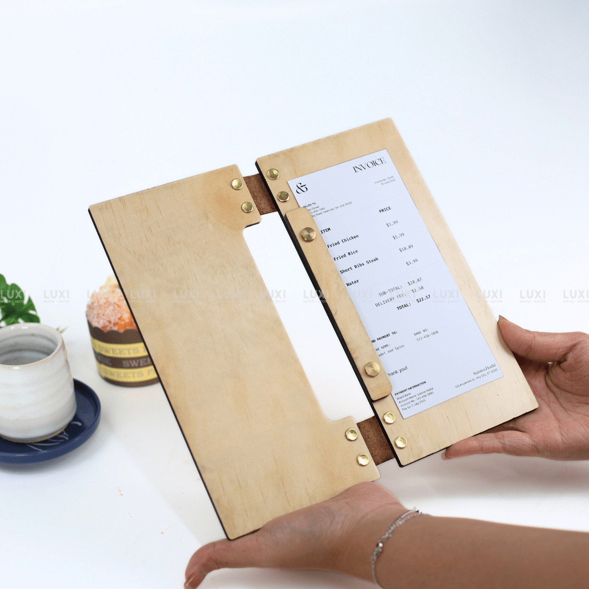 KẸP BILL QUAI DA - LUXI DECOR