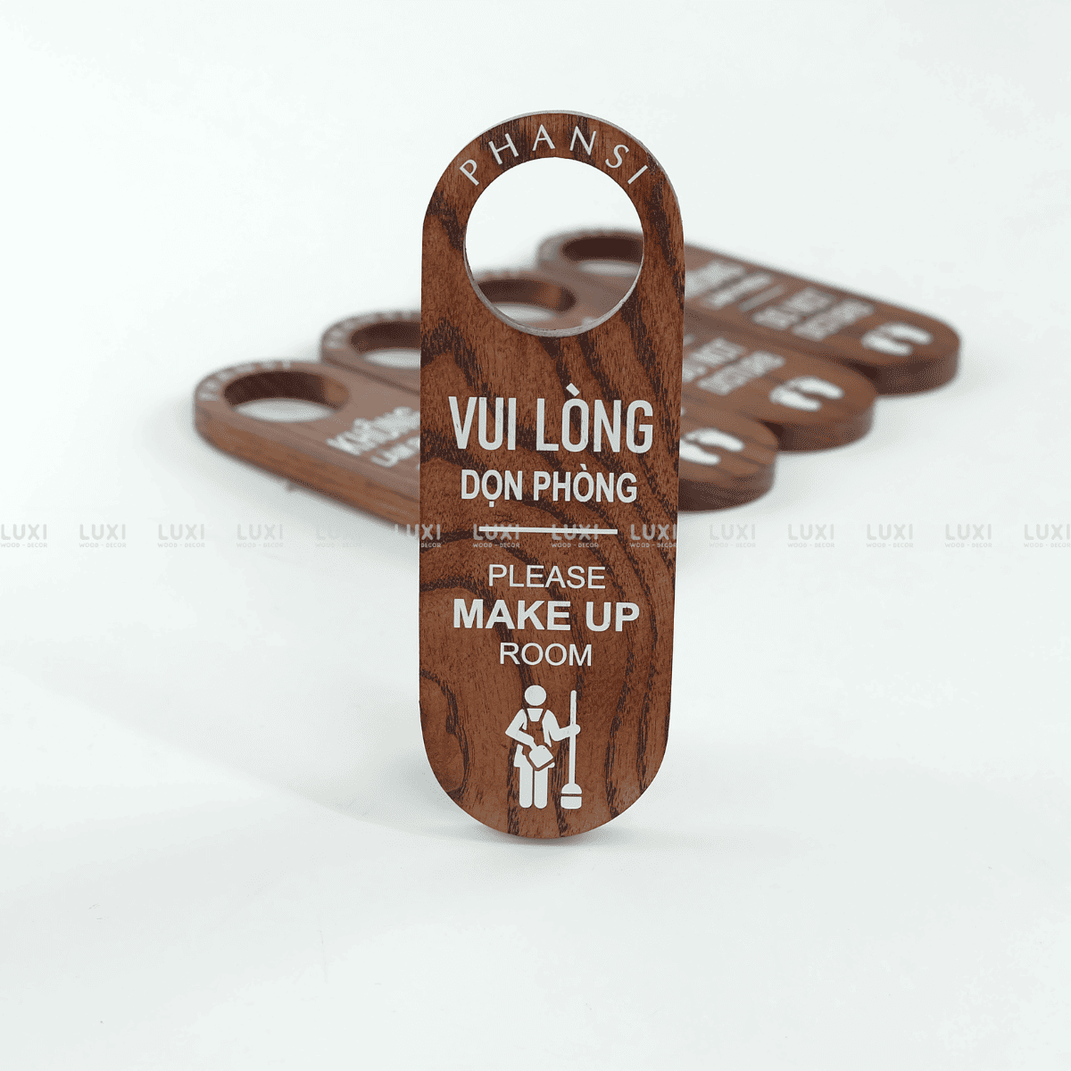 THẺ GỖ TREO CỬA KHÁCH SẠN, NƠI LƯU TRÚ - LUXI DECOR