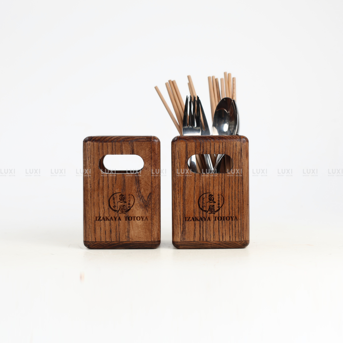 HỘP ĐỰNG ĐŨA CÓ TAY CẦM - LUXI DECOR