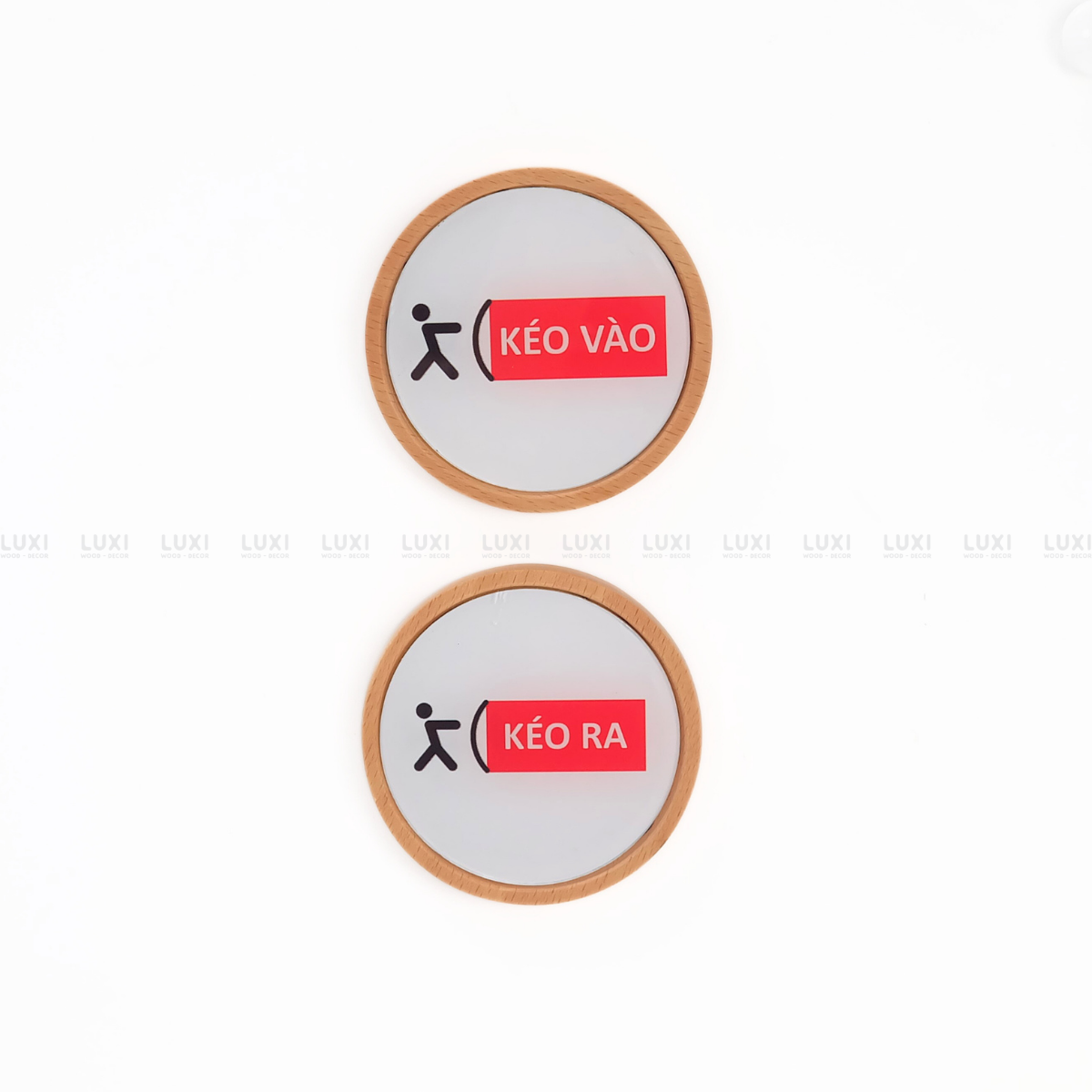 BẢNG GỖ ''KÉO VÀO - KÉO RA'' - LUXI DECOR