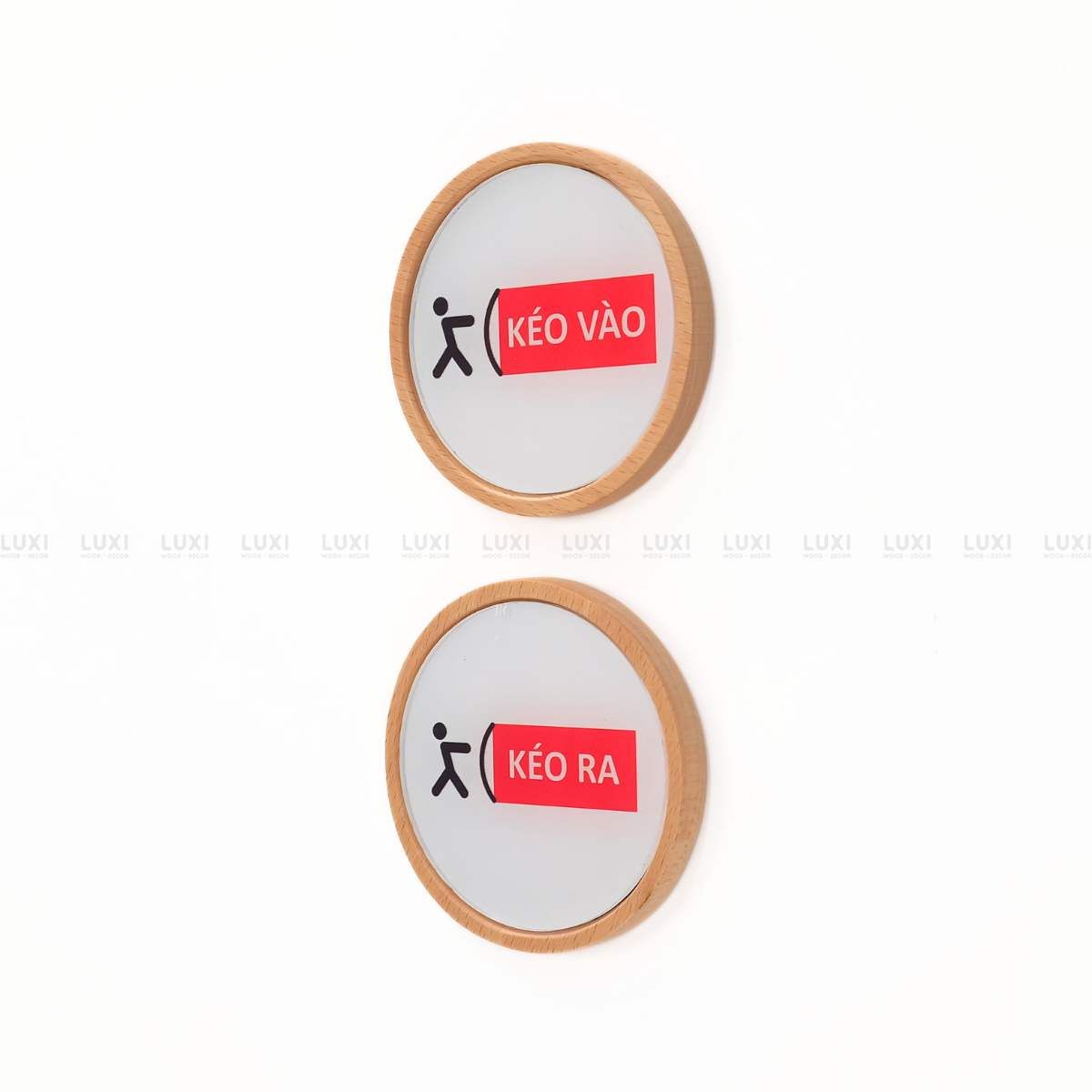 BẢNG GỖ ''KÉO VÀO - KÉO RA'' - LUXI DECOR