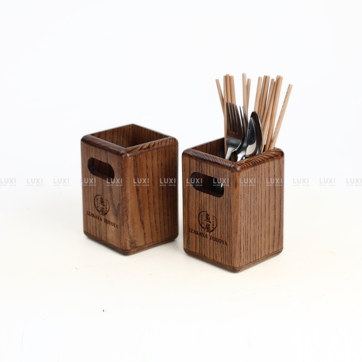 HỘP ĐỰNG ĐŨA CÓ TAY CẦM - LUXI DECOR