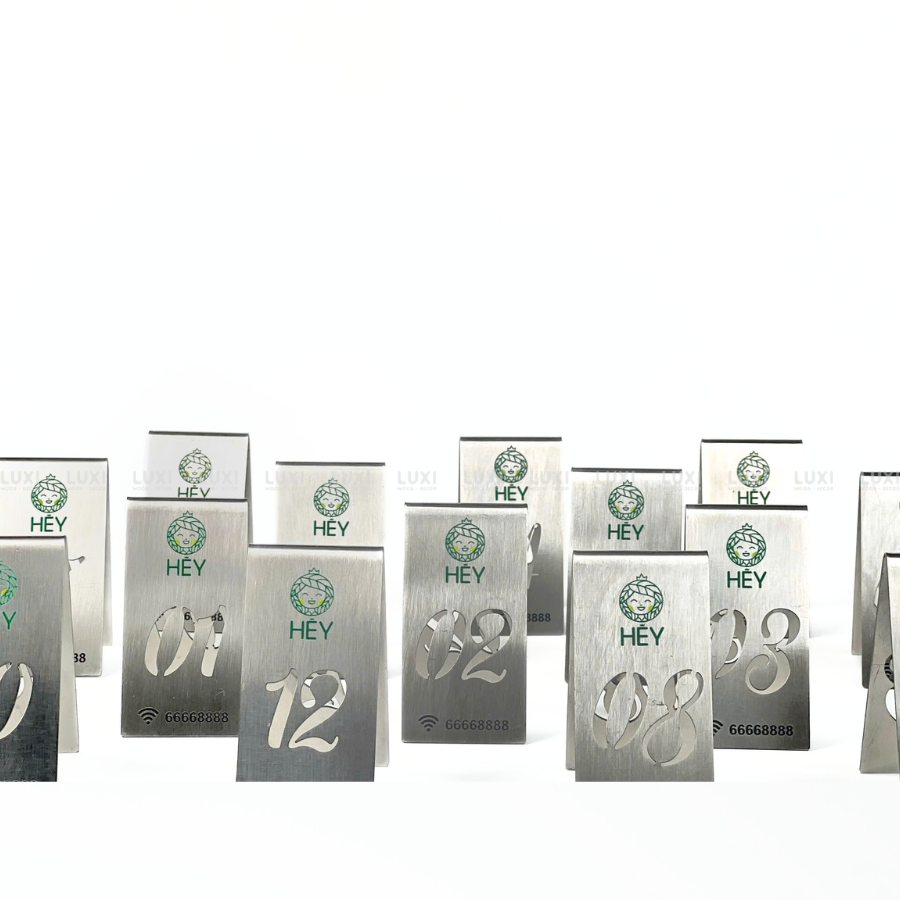 THẺ BÀN INOX - LUXI DECOR