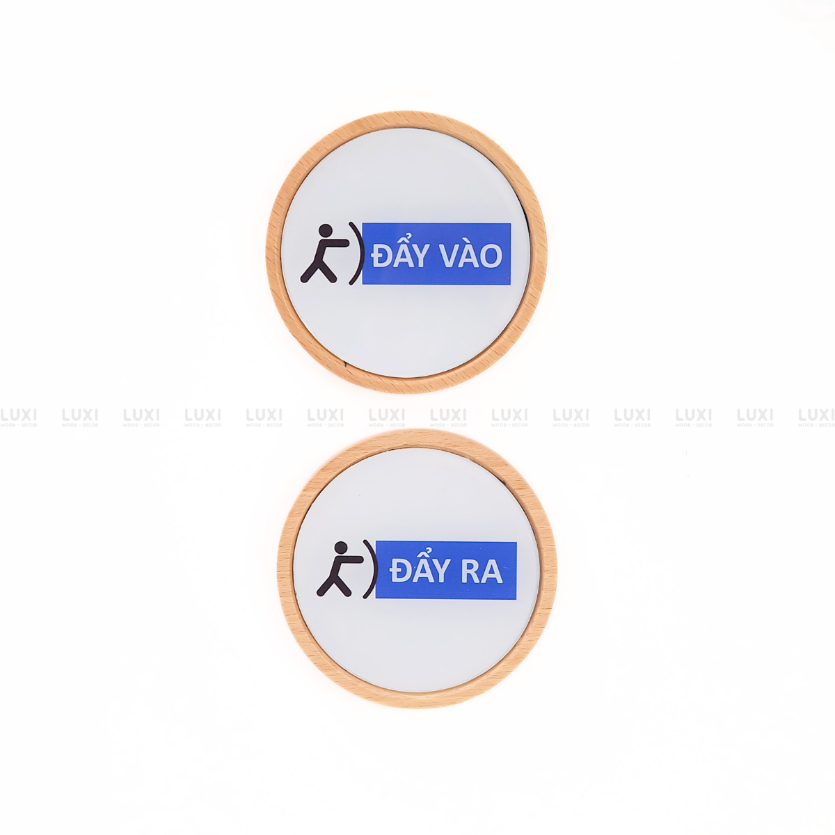BẢNG GỖ ''KÉO VÀO - KÉO RA'' - LUXI DECOR