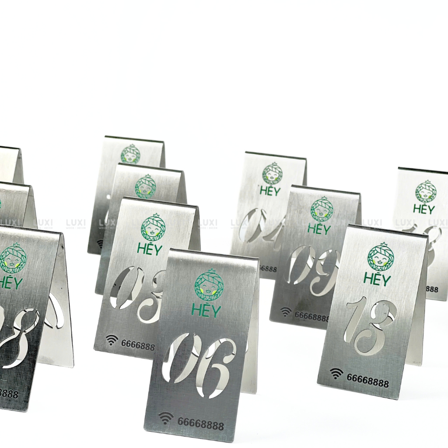 THẺ BÀN INOX - LUXI DECOR