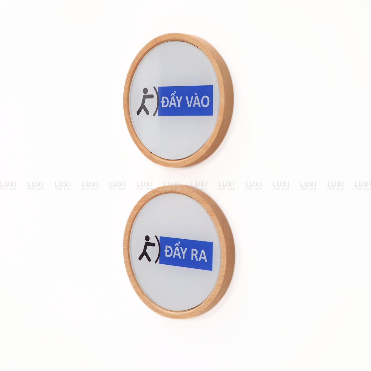 BẢNG GỖ ''KÉO VÀO - KÉO RA'' - LUXI DECOR
