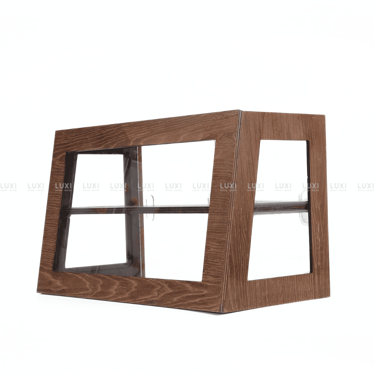 TỦ BÁNH MÌ 2 -3 TẦNG 4 MẶT MICA (KÍNH) - CỬA LÙA