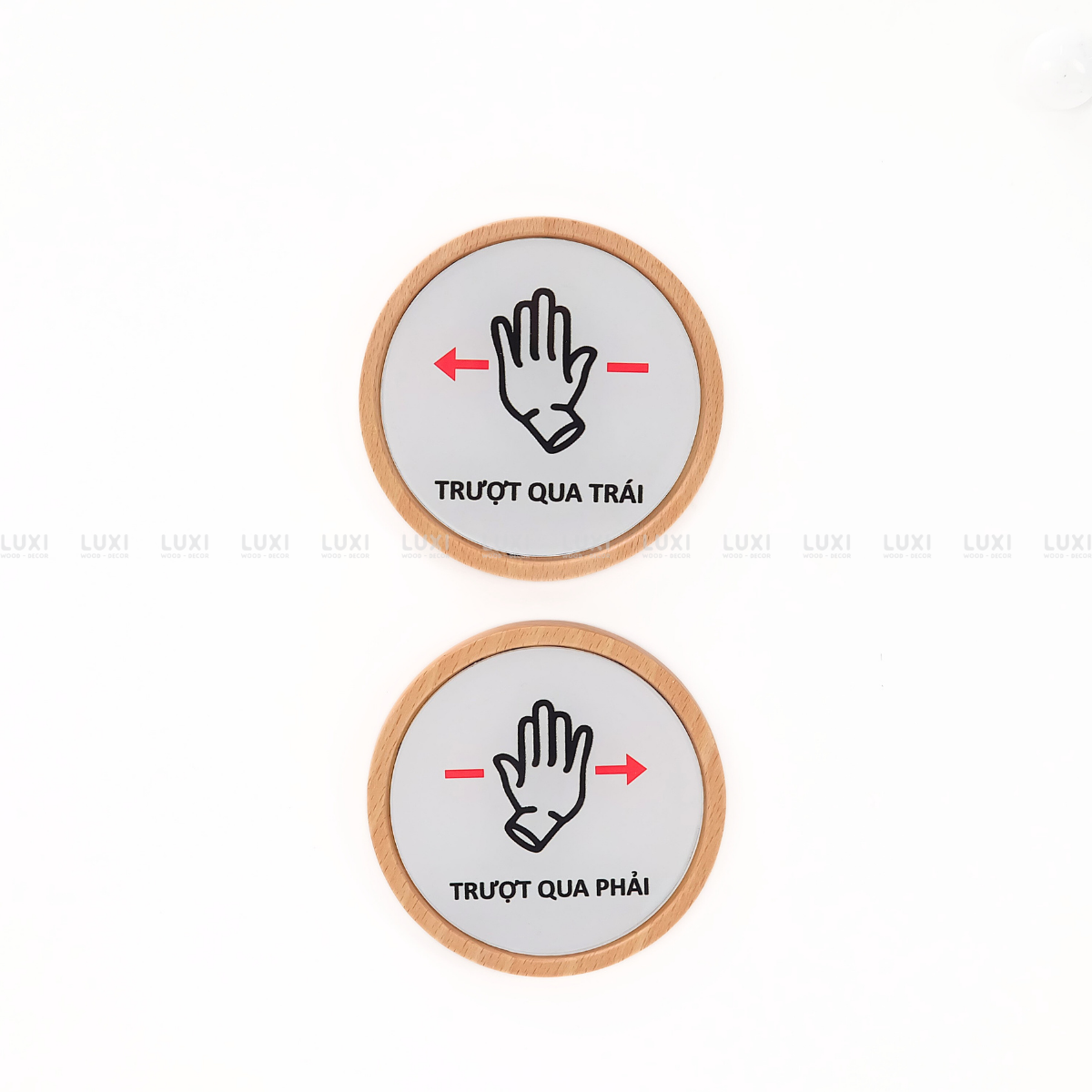 BẢNG GỖ ''KÉO VÀO - KÉO RA'' - LUXI DECOR