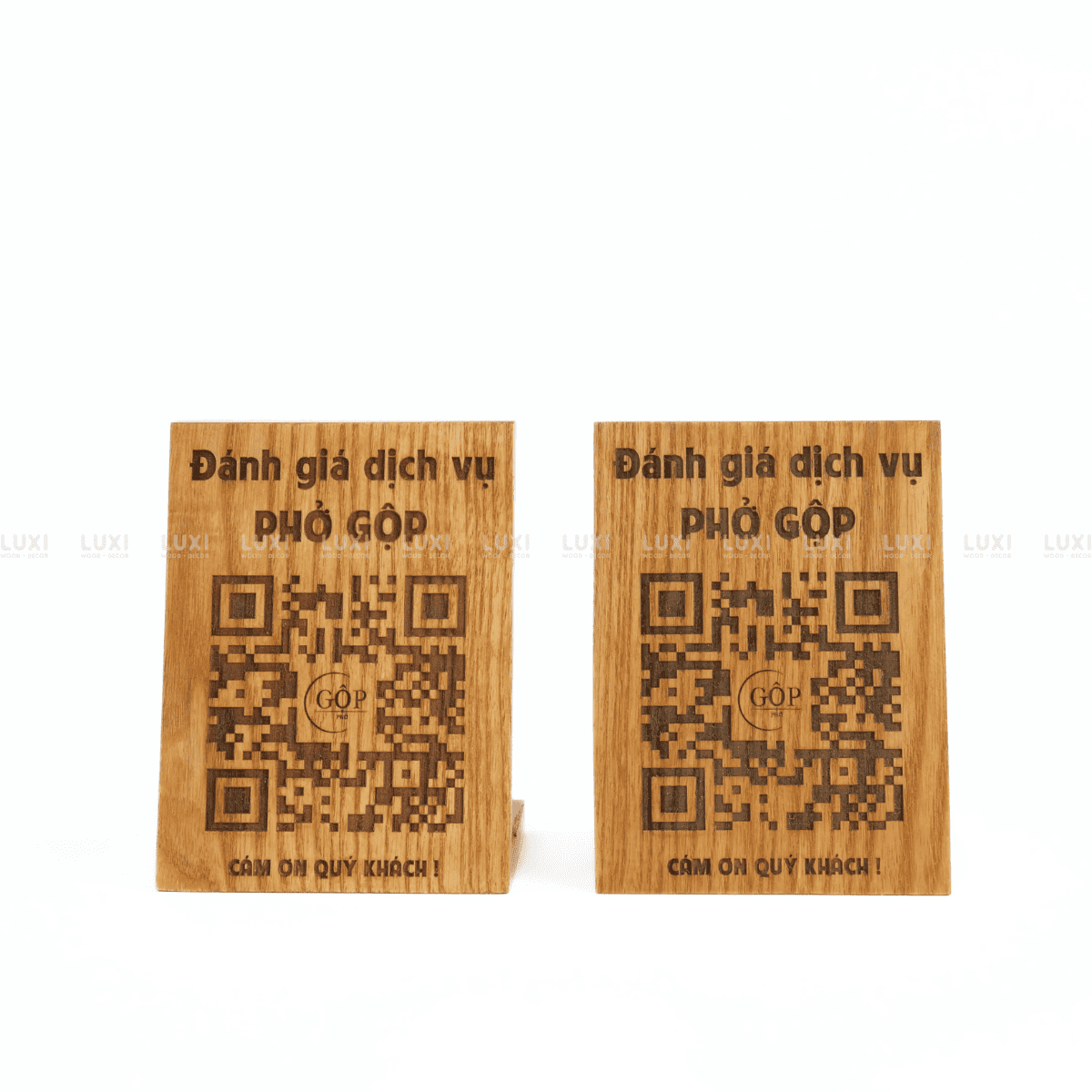 BẢNG QUÉT MÃ QR CHỮ L - MIỄN PHÍ KHẮC LASER VÀ IN UV