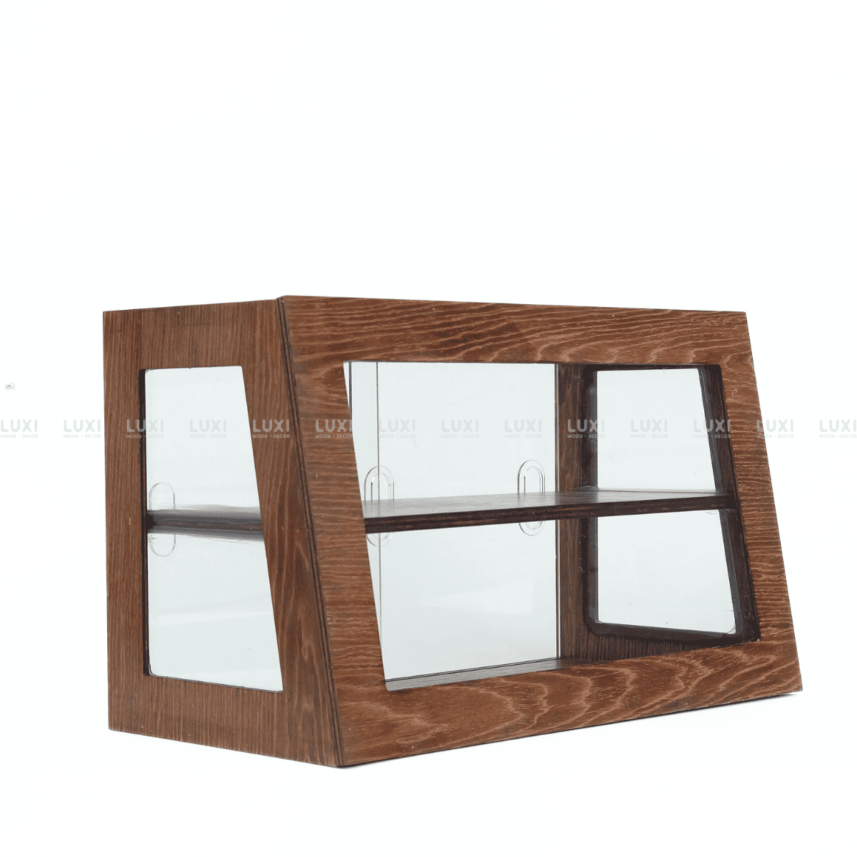 TỦ BÁNH MÌ 2 -3 TẦNG 4 MẶT MICA (KÍNH) - CỬA LÙA