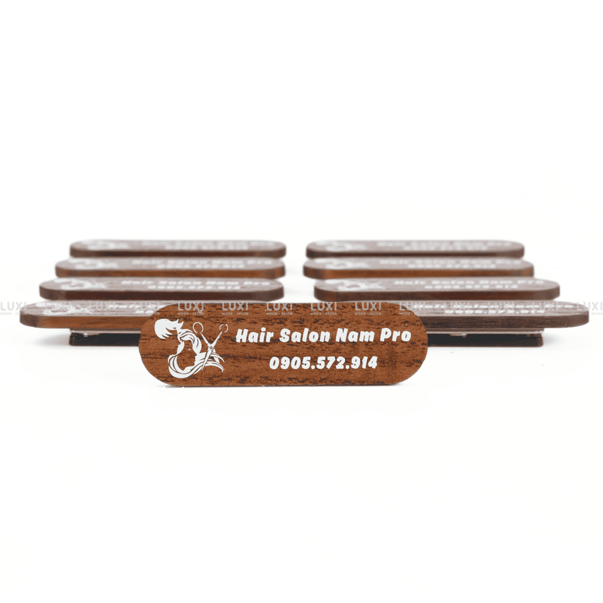 BẢNG TÊN NHÂN VIÊN GỖ NAM CHÂM - LUXI DECOR