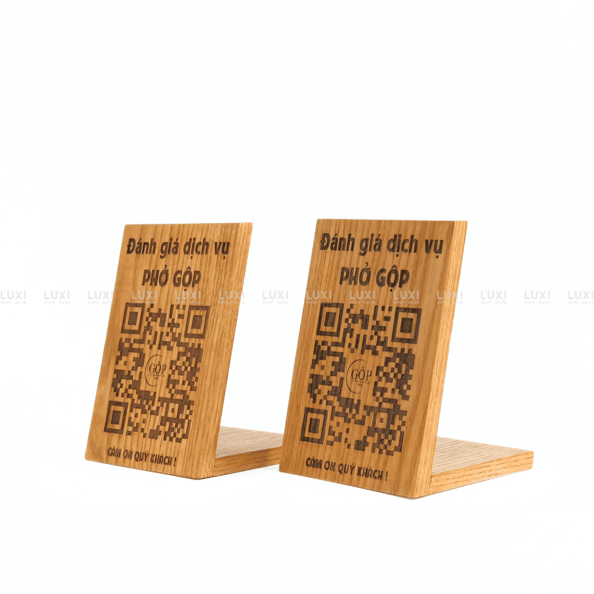 BẢNG QUÉT MÃ QR CHỮ L - MIỄN PHÍ KHẮC LASER VÀ IN UV