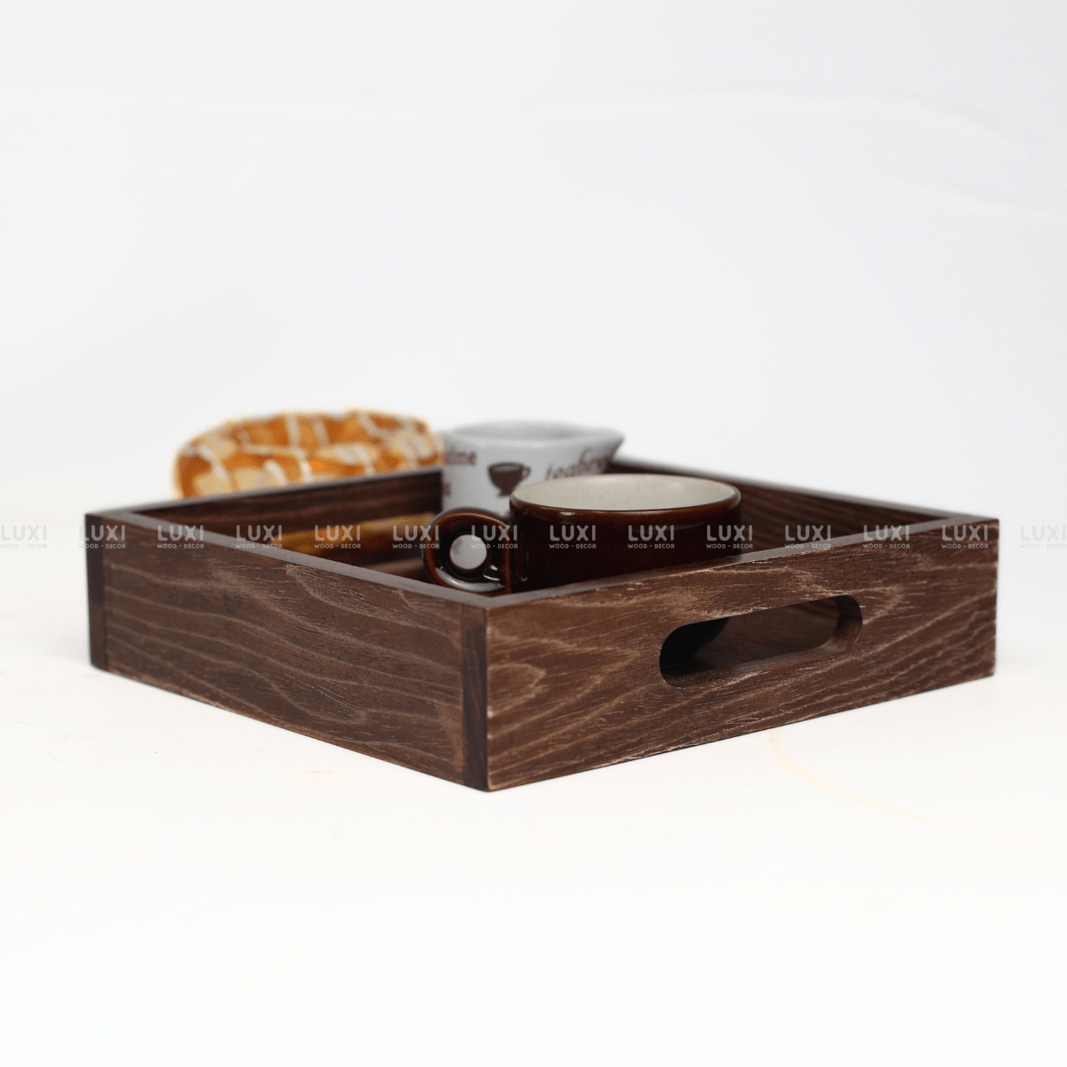 KHAY GỖ HÌNH VUÔNG - LUXI DECOR