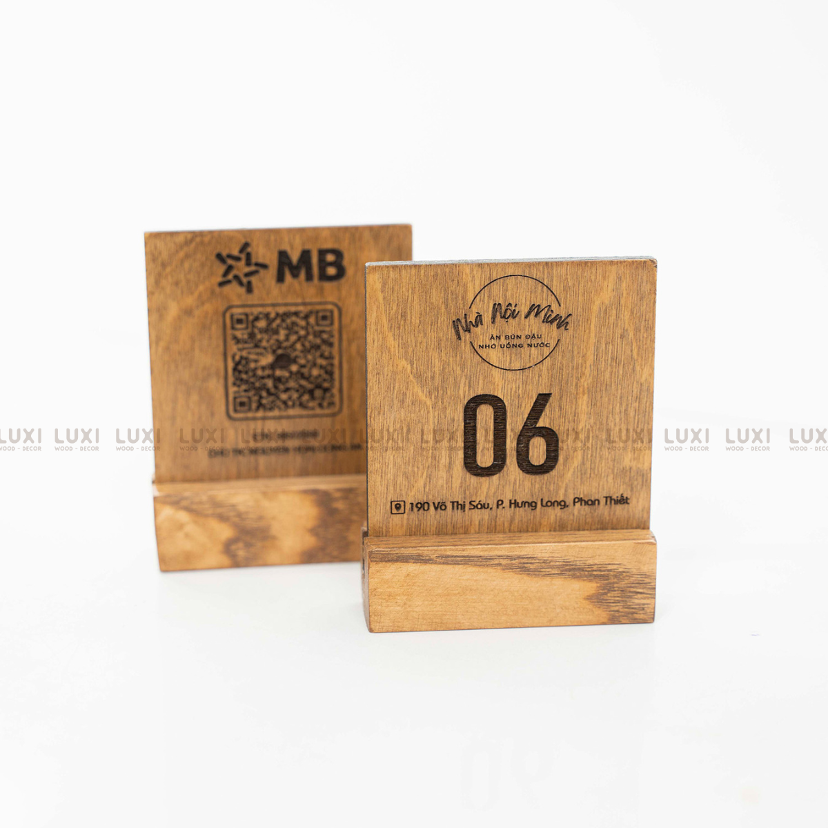 THẺ BÀN GỖ PHONG CÁCH CỔ ĐIỂN, RẺ ĐẸP, SANG TRỌNG - LUXI DECOR