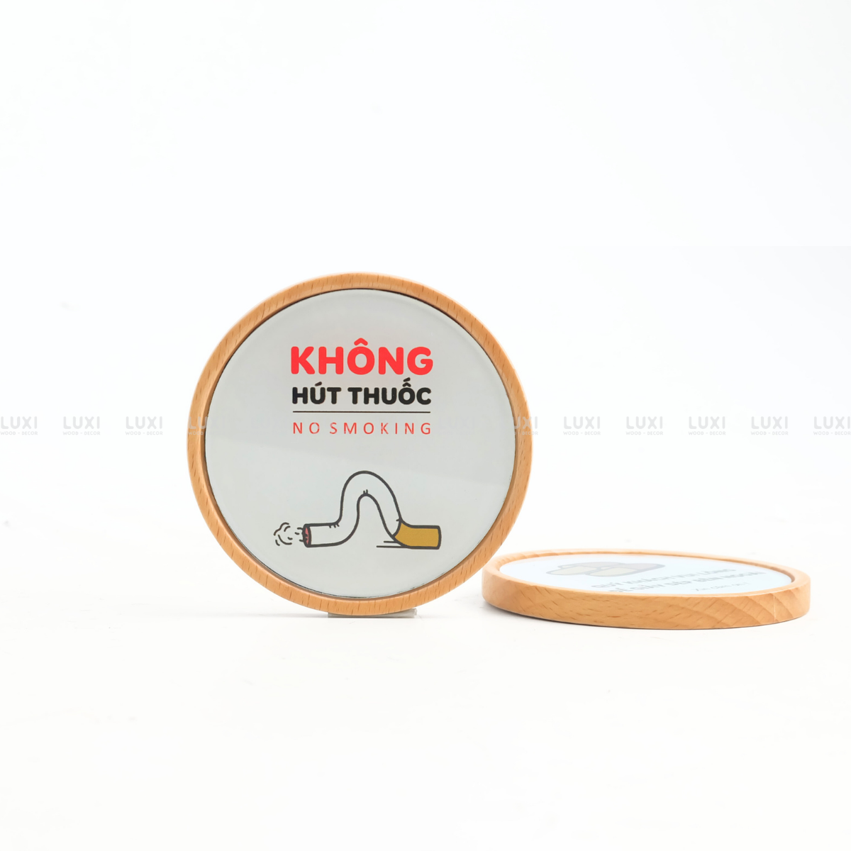 BẢNG GỖ " CẤM HÚT THUỐC" - LUXI DECOR