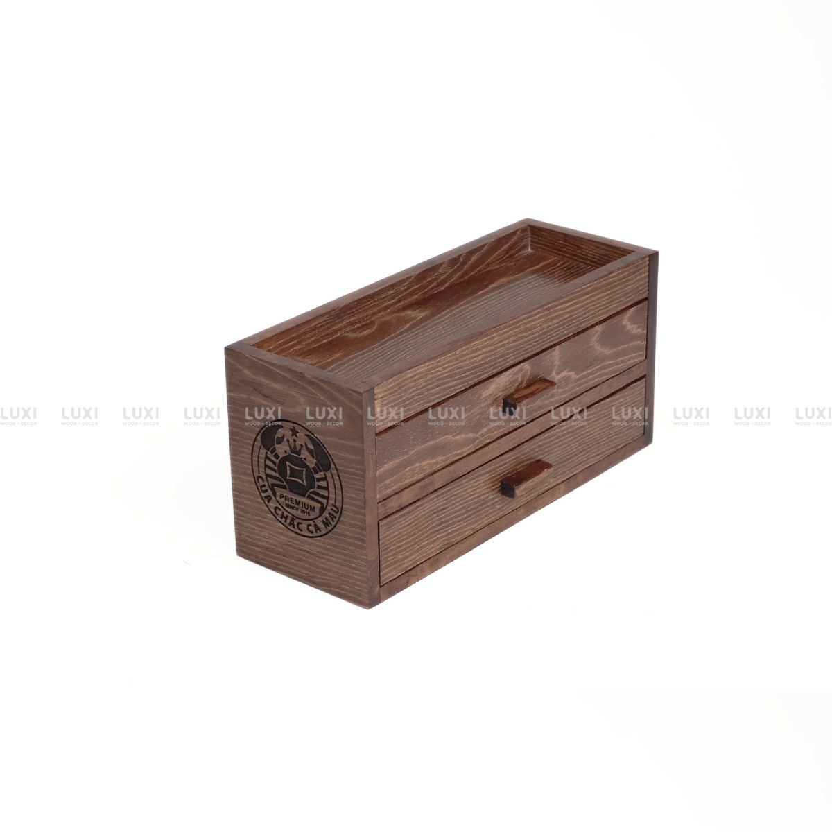 HỘP ĐŨA ĐA NĂNG 2 NGĂN KÉO - LUXI DECOR