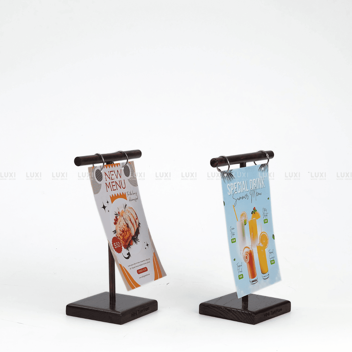 GIÁ TREO MENU CHỮ T - LUXI DECOR