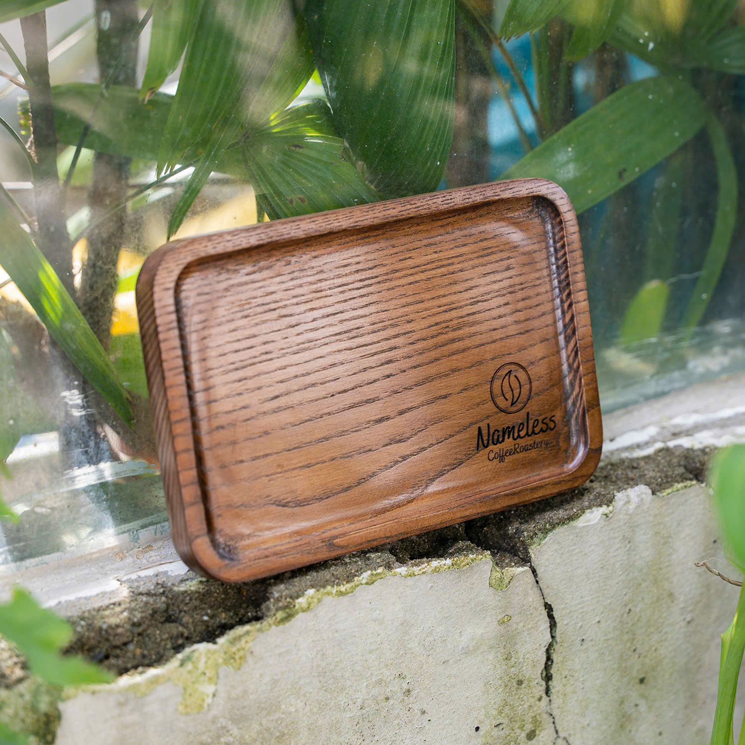 Khay Gỗ Đựng Ly Cà Phê Chữ Nhật Bo Góc Khắc Logo Cho Quán Cafe, Nhà Hàng