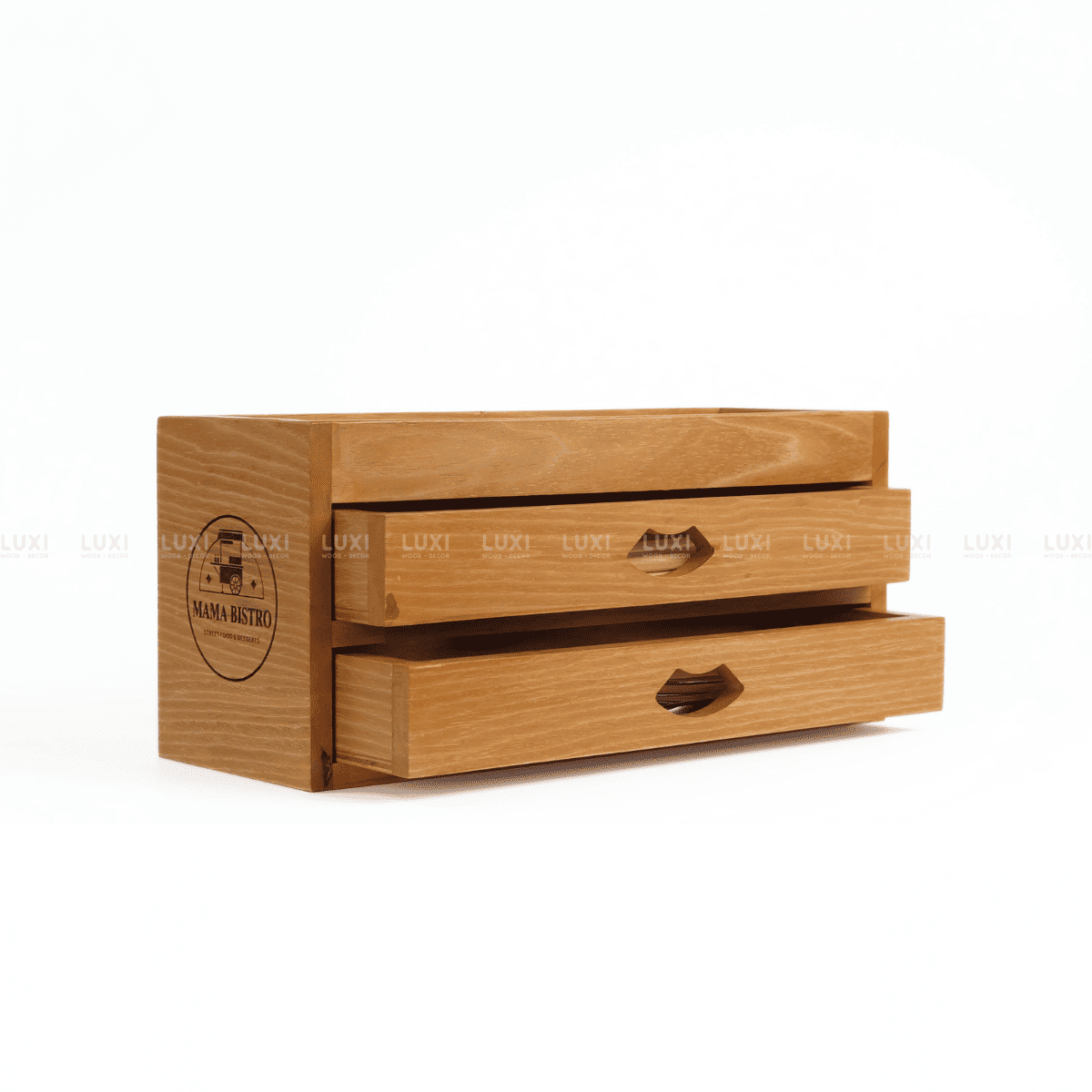 COMBO 3 HỘP GỖ ĐA NĂNG 3 TẦNG - LUXI DECOR