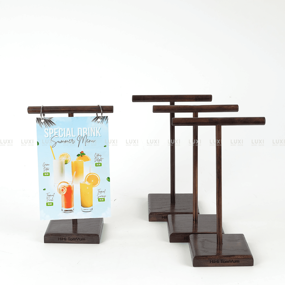 GIÁ TREO MENU CHỮ T - LUXI DECOR