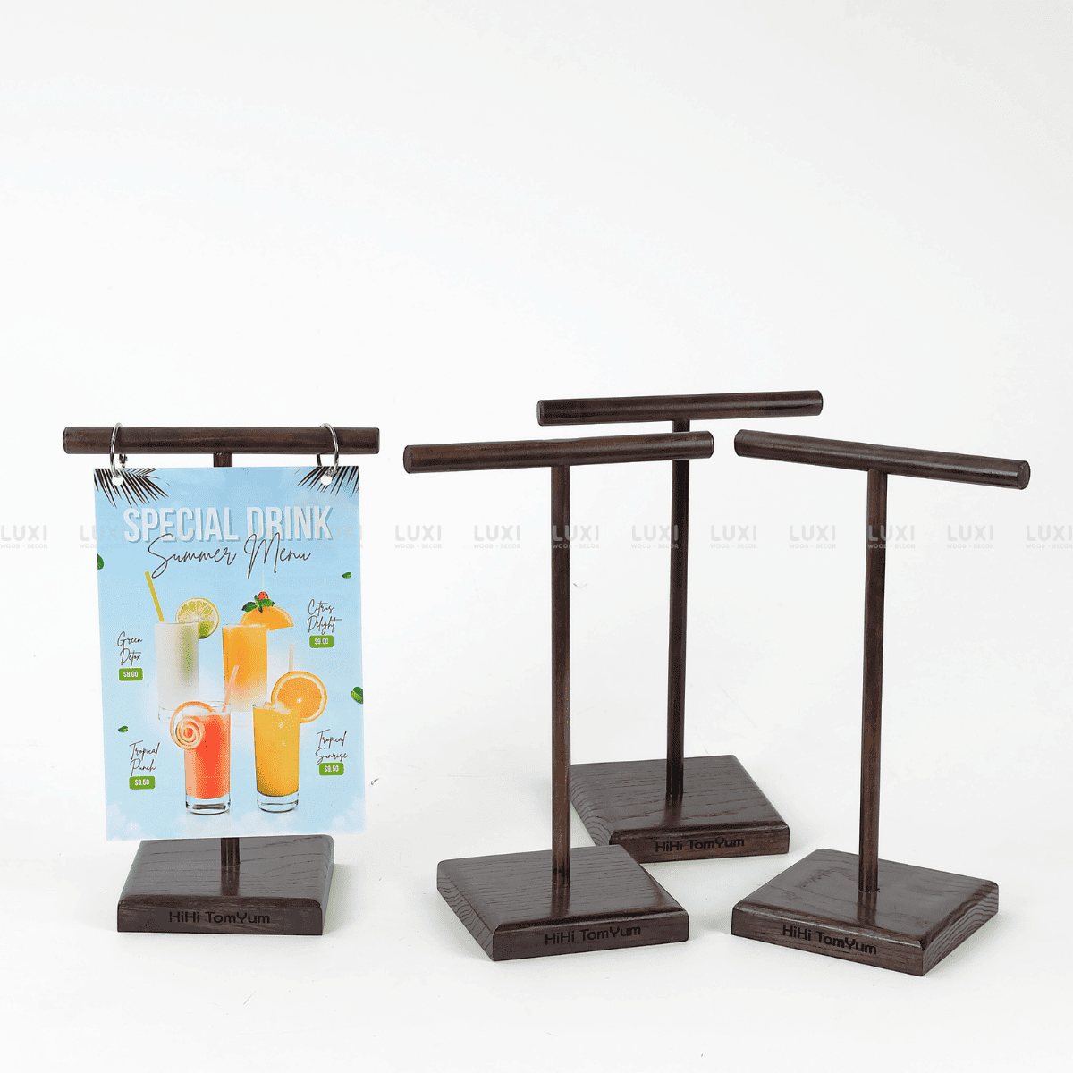 GIÁ TREO MENU CHỮ T - LUXI DECOR