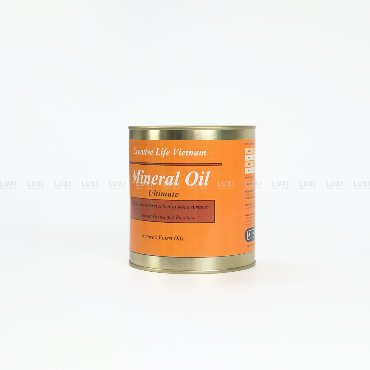 SƠN LAU GỖ MINERAL OIL (DẦU KHOÁNG TỰ NHIÊN DƯỠNG GỖ), XUẤT XỨ TỰ NHIÊN, AN TOÀN CHO SỨC KHỎE, DỄ SỬ DỤNG - LUXI DECOR
